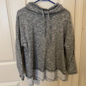 Long Grey Sweater with Turtle Neck